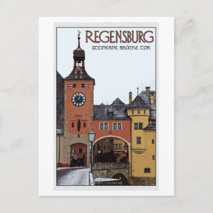 Regensburg - Steinerne Brücke Postkarte