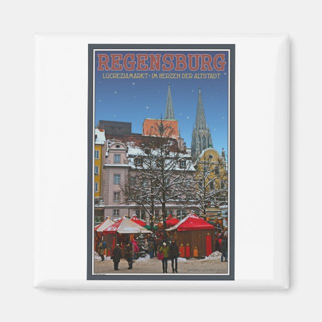 Regensburger Kohlenmarkt Magnet (Vorne)