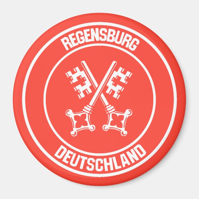Regensburger RundEmblem Magnet (Vorne)