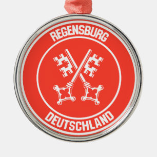 Regensburger RundEmblem Ornament Aus Metall