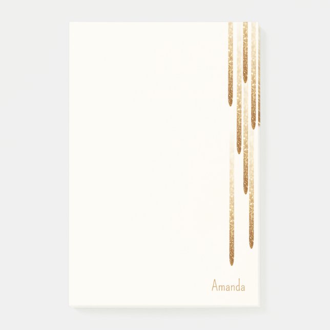 Regenscheine für Glitzer Post-it Klebezettel (Vorderseite)