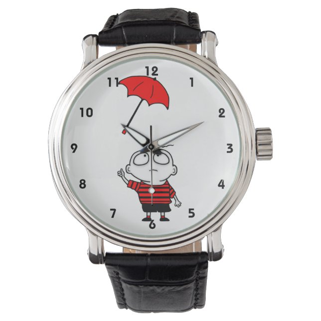Regenschirm Armbanduhr (Vorderseite)