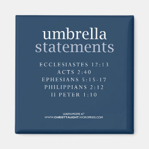 Regenschirm-Aussagen-Magnet Magnet