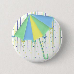 Regenschirm-Babyparty Button