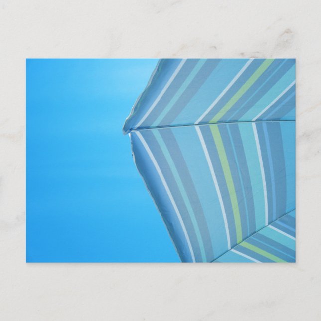 Regenschirm-Blues-Postkarte Postkarte (Vorderseite)