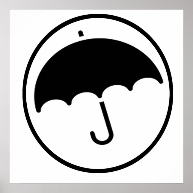 Regenschirm Poster (Vorne)