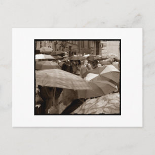 Regenschirm Postkarte