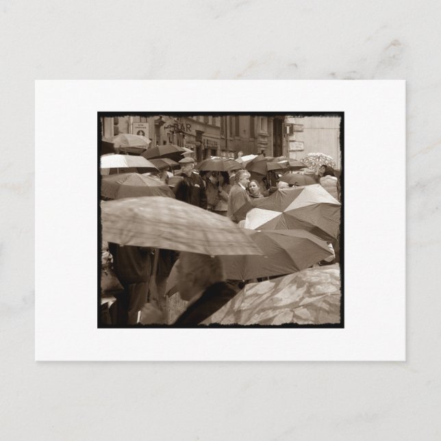 Regenschirm Postkarte (Vorderseite)