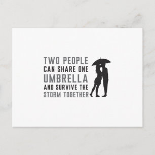 Regenschirm Raindrop Regen Wolke Wetter Geschenk I Postkarte