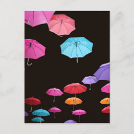 Regenschirm-Sonnenschirm-Muster Postkarte