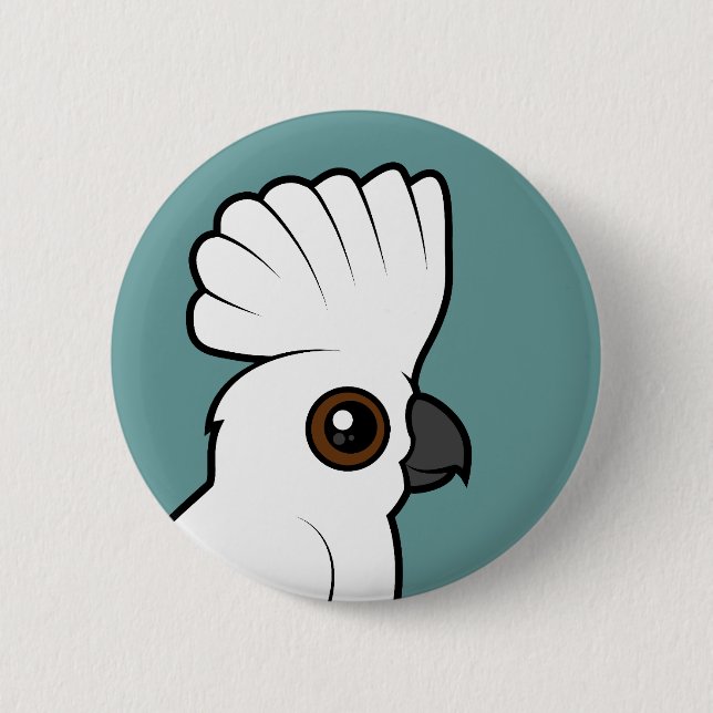 RegenschirmCockatoo (angehoben) Button (Vorderseite)