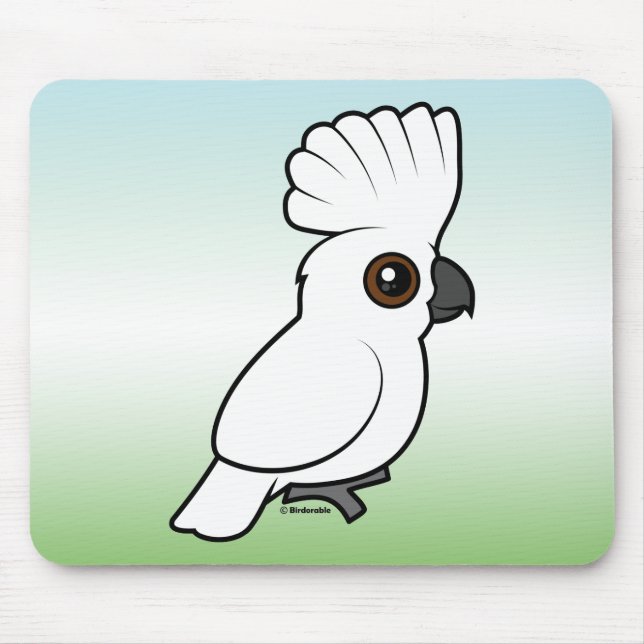 RegenschirmCockatoo (angehoben) Mousepad (Vorne)