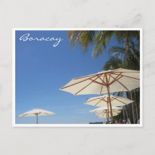 Regenschirme aus Boracay Postkarte