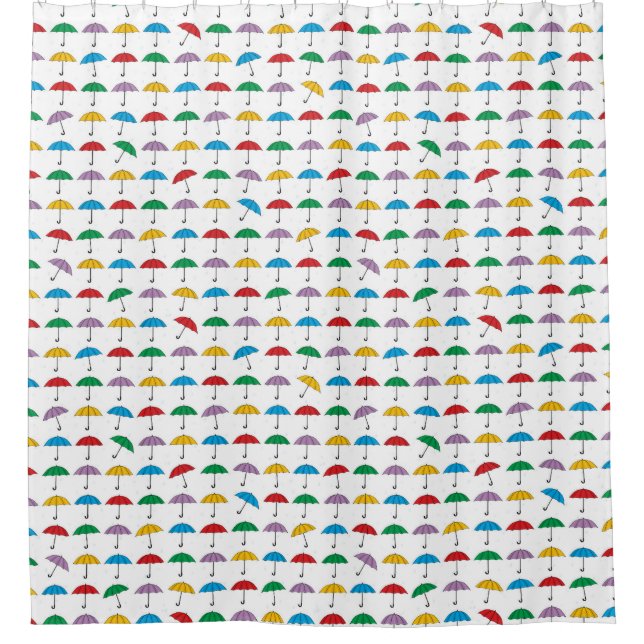 Regenschirme aus Regenduschvorhang Duschvorhang (Vorderseite)
