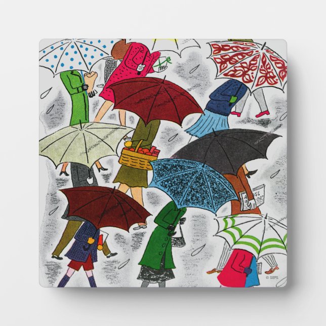 Regenschirme Fotoplatte (Vorderseite)