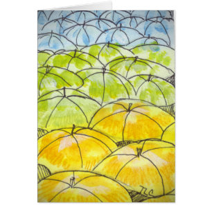 Regenschirme im Frühjahr