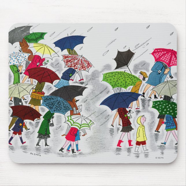 Regenschirme Mousepad (Vorne)