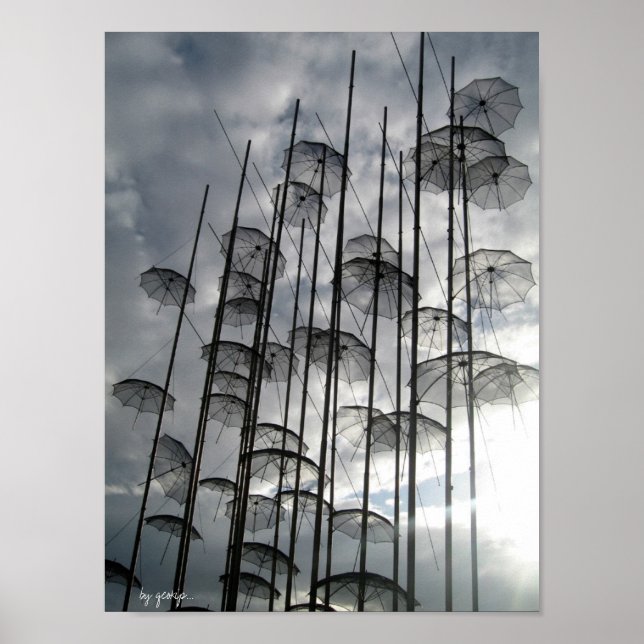 Regenschirme Poster (Vorne)