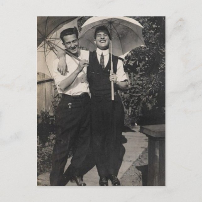 Regenschirme Postkarte (Vorderseite)