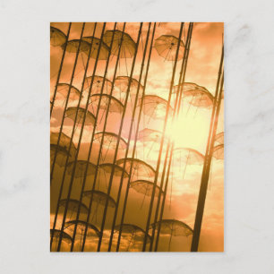 Regenschirme Postkarte