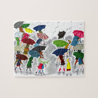 Regenschirme Puzzle