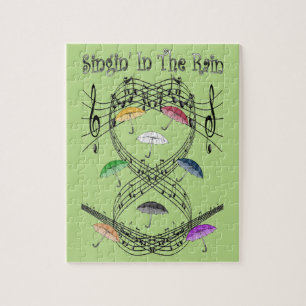 Regenschirme ~ Singin' im Regen ~ musikalische Puzzle