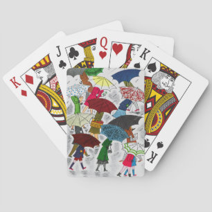Regenschirme Spielkarten