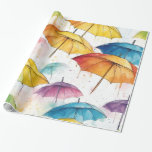 Regenschirme und Duschen Geschenkpapier<br><div class="desc">Dieses farbenfrohe Papier mit Regenschirmen und Duschen. Es ist perfekt für Brautduschen oder Paby-Duschen! Genießen Sie Ihre neuen Umbrellas und Duschen Umschlagpapier!</div>