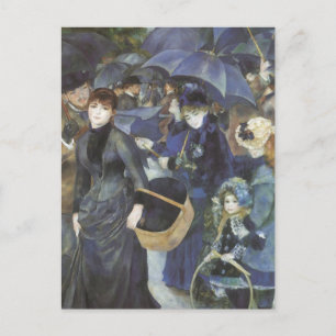 Regenschirme von Pierre Renoir, Vintage-Impression Postkarte