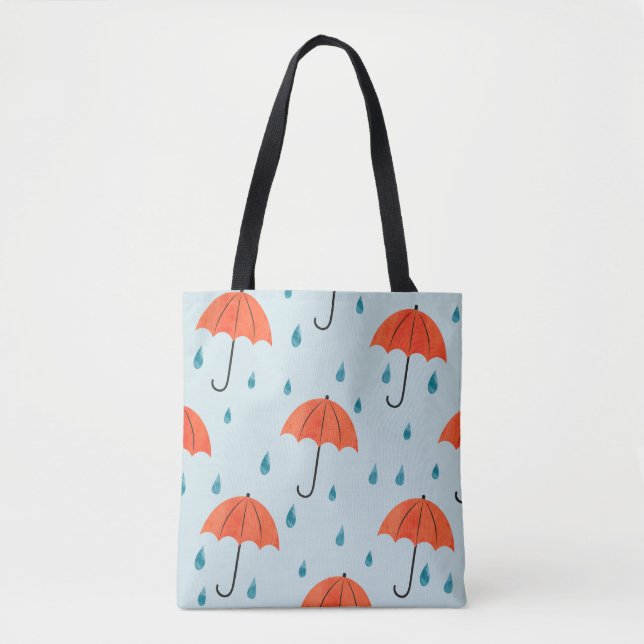 Regenschirme: Wasserfarbene Herbsttropfen (Vorderseite)