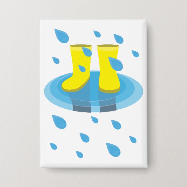 Regenstiefel Button (Vorderseite)