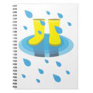 Regenstiefel Notizblock
