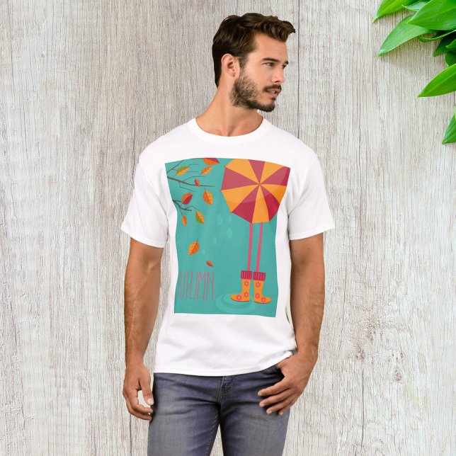 Regenstiefel und Herbstlaube T-Shirt (Von Creator hochgeladen)