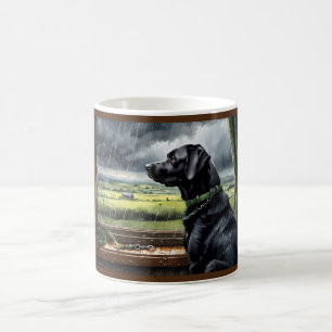 Regenstoppe spielen Labrador Kaffeetasse
