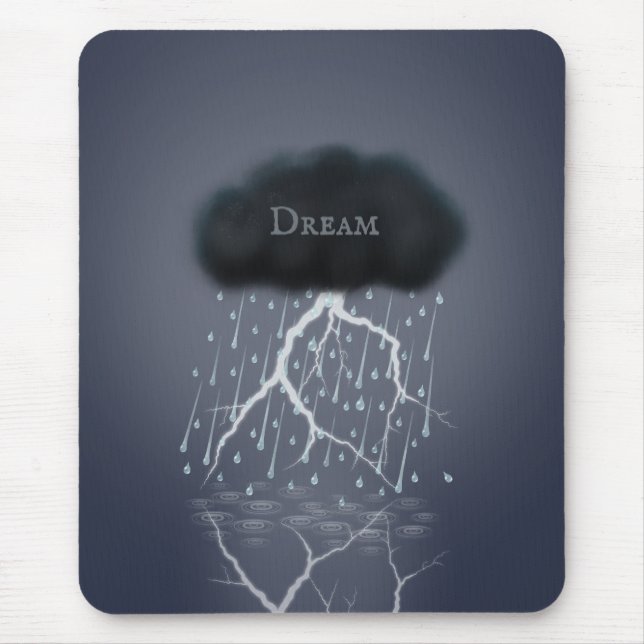 Regensturm in Surreal Traumwelt Personalisiert Mousepad (Vorne)