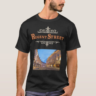 Regent Street Herren T-Shirt in Schwarz 