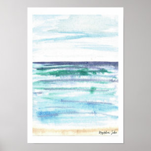 Regentag am Meer Poster