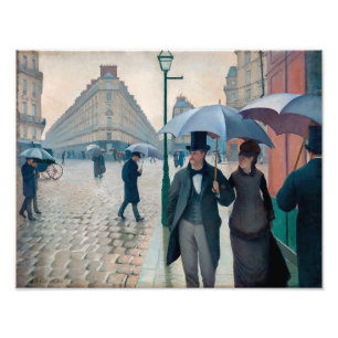 Regentag auf der Pariser Straße   Gustave Caillebo Fotodruck