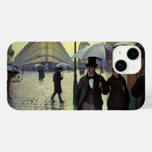 Regentag auf der Straße von Paris von Gustave Cail Case-Mate iPhone Hülle