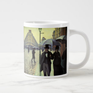 Regentag auf der Straße von Paris von Gustave Cail Jumbo-Tasse