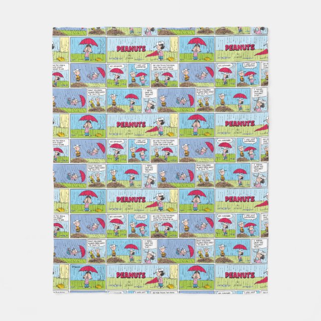 Regentag beim Baseballspiel Fleecedecke (Vorderseite)