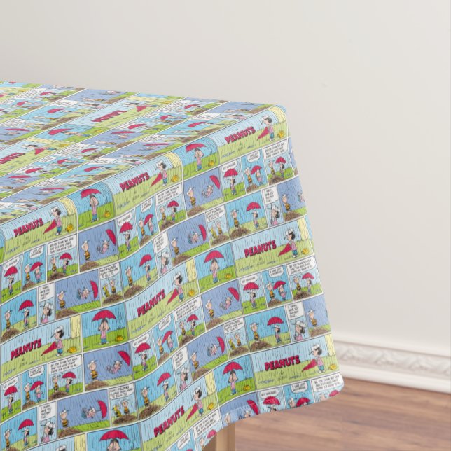 Regentag beim Baseballspiel Tischdecke (Beispiel)