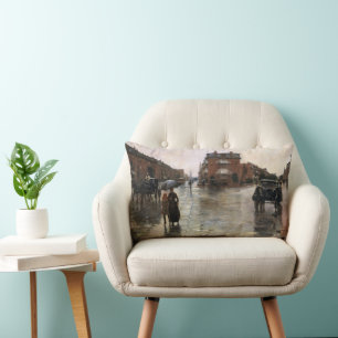 Regentag, Boston von Frederick Childe Hassam Lendenkissen