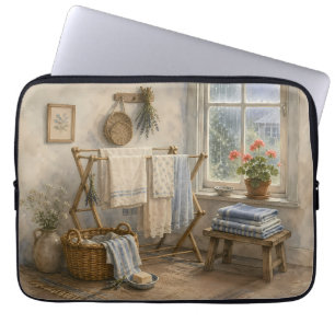 Regentag-Cottage-Wäscheraum Laptopschutzhülle