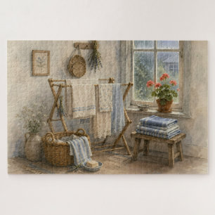 Regentag-Cottage-Wäscheraum Puzzle