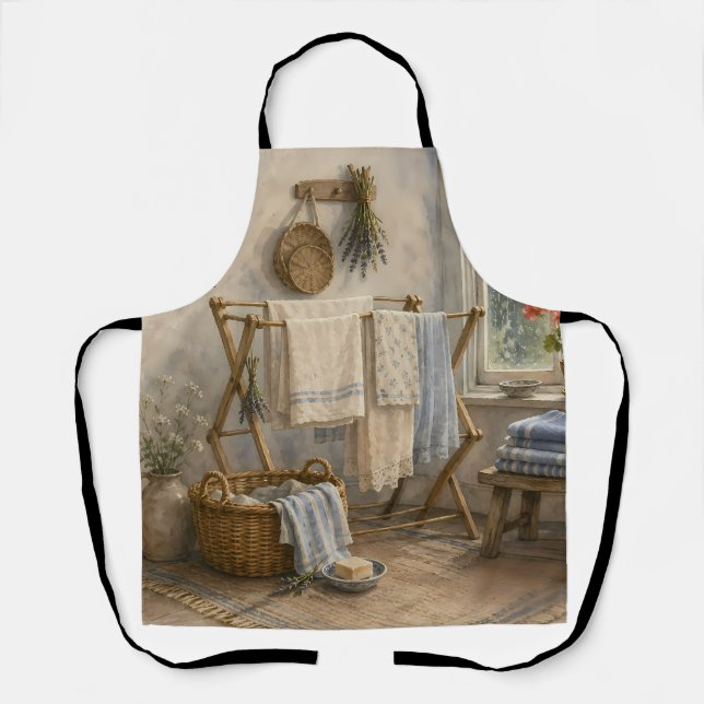 Regentag-Cottage-Wäscherei Schürze (Vorderseite)