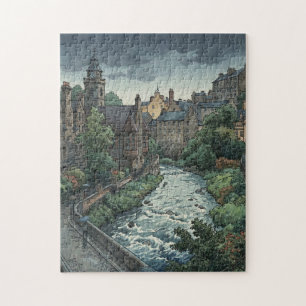 Regentag in Dean Village Puzzle
