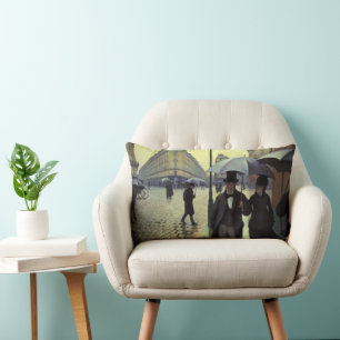 Regentag in Paris von Gustave Caillebotte Lendenkissen