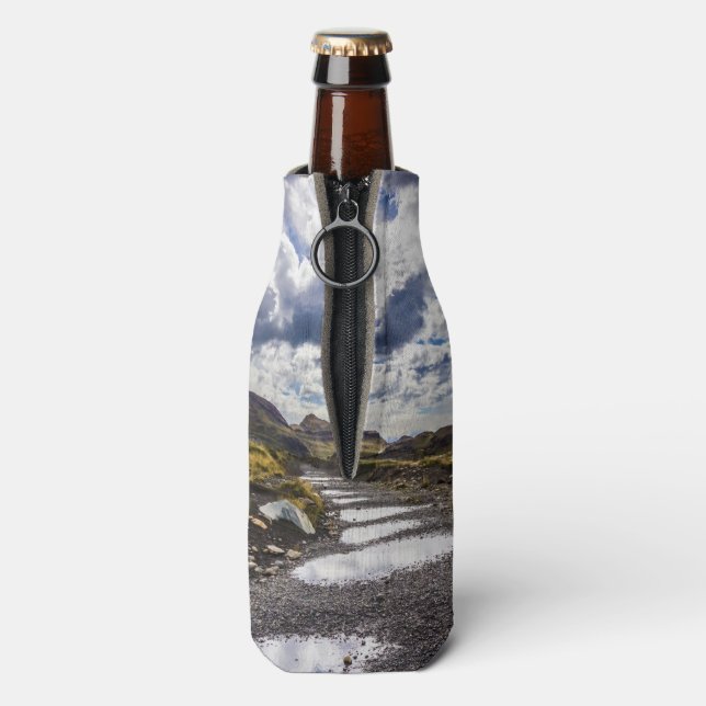 Regentag in Torres del Paine NP Flaschenkühler (Flasche Rückseite)