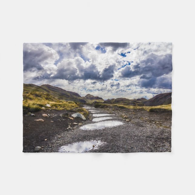 Regentag in Torres del Paine NP Fleecedecke (Vorderseite (Horizontal))